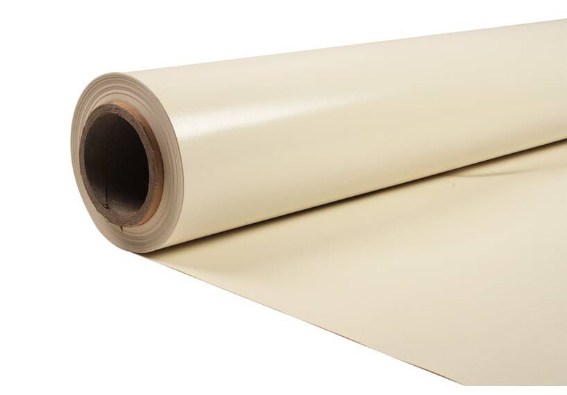Versterkt PVC voor dekzeil en meer, crème 650 gram