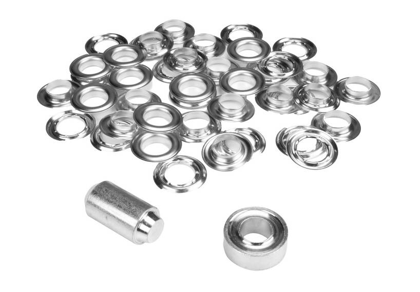 Set ESVO zeilringen 16 mm vernikkeld