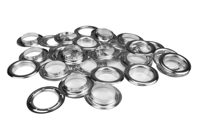Set zeilringen 40mm vernikkeld