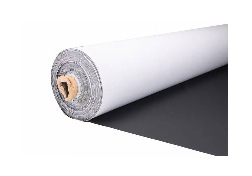 Waterdichte stretch stof zwart. Polyester. 150cm.