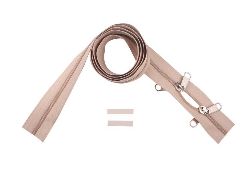 YKK rits 6 mm 2-weg niet deelbaar beige X-vorm