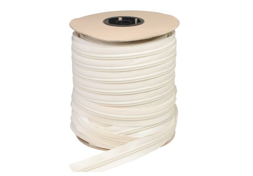ESVO zipper tape 10 mm closed end, white