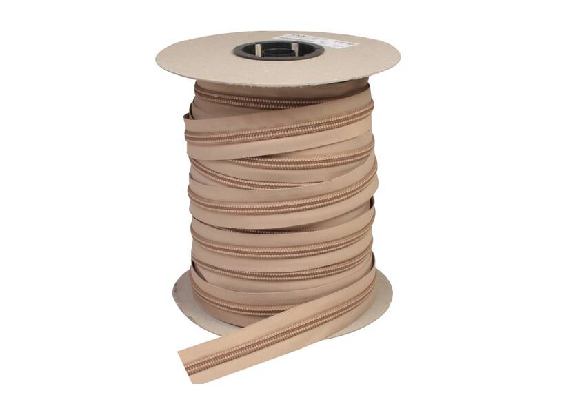 YKK ritsband 10 mm niet deelbaar, beige
