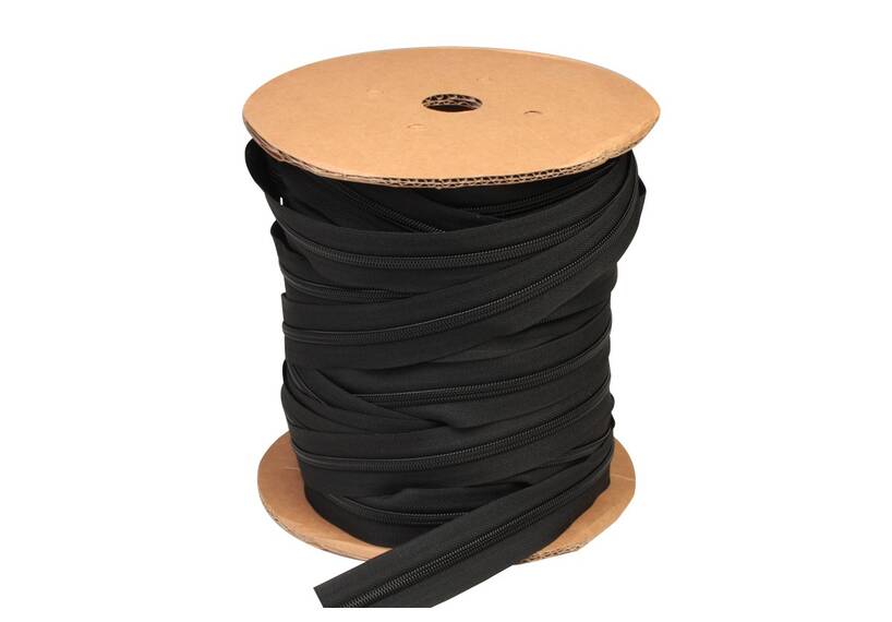 YKK zipper tape 6 mm closed end, black