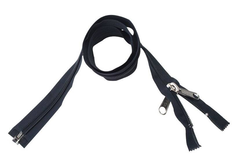 ESVO deelbare rits 10 mm deelbaar donkerblauw, 350 cm