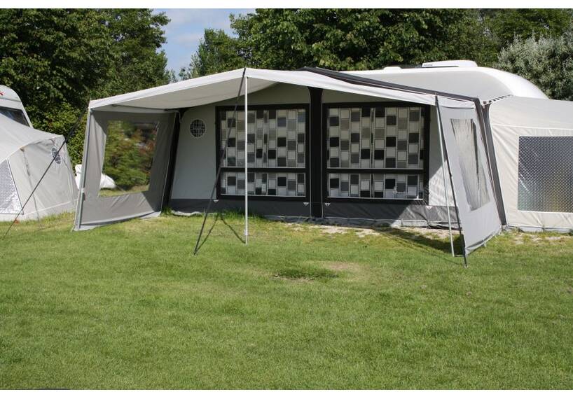 Sun canopy de Luxe for the awning, with sidewalls