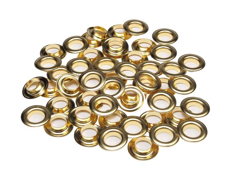 Set ESVO zeilringen Ø 16 mm messing, 50 stuks