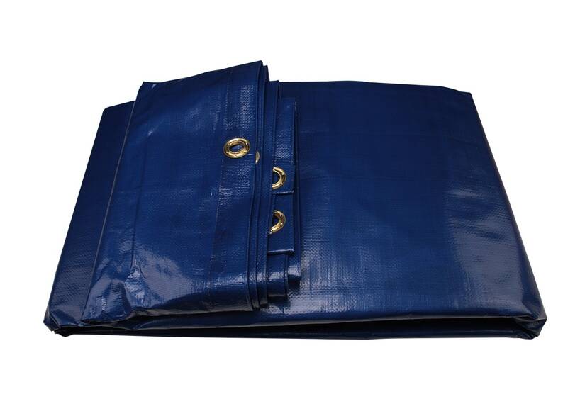 Thick tarpaulin sheet, 300x400cm, blue, heavy duty