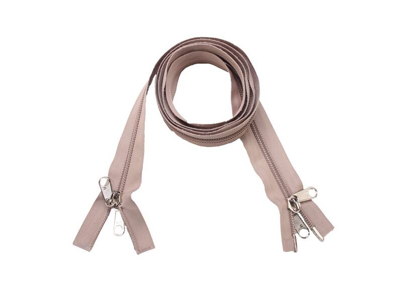 ESVO rits 8 mm dubbel deelbaar beige, 154 cm