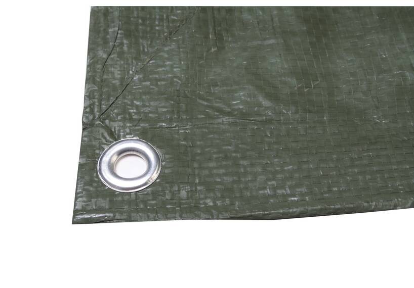 Tarpaulin sheet, 1000 x 1200 cm, green, with eyelets, waterproof, 100, economy