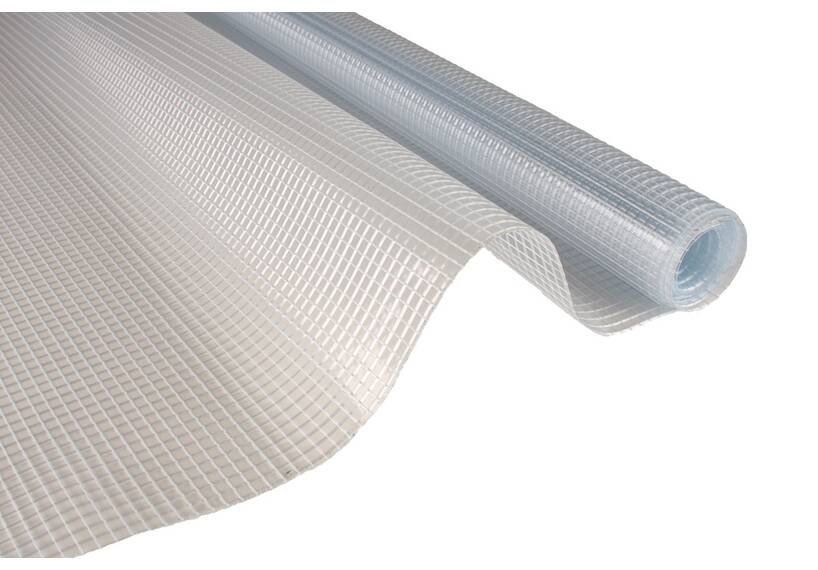 Transparent plastic 0.50 mm, 250 cm CLEARNET with netting